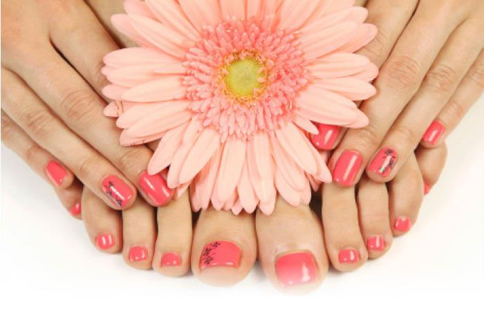 Mothers Day manicure and pedicure
